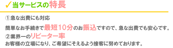 モバイルチェンジの特徴